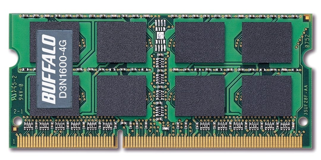 BUFFALO PC3-12800 204Pin DDR3 SDRAM S.O.DIMM 4GB D3N1600-4G