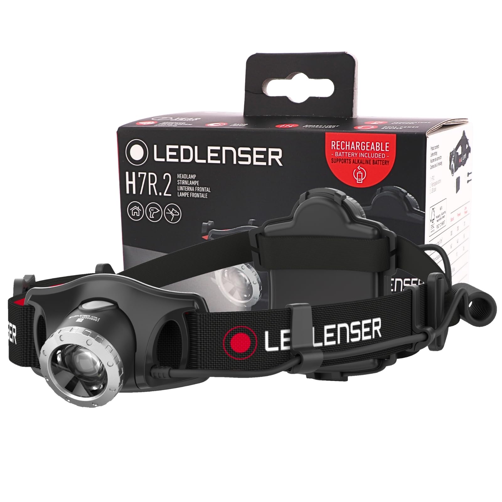 Ledlenser(レッドレンザー) H7R.2 LEDヘッドライト USB充電式 [日本正規品]