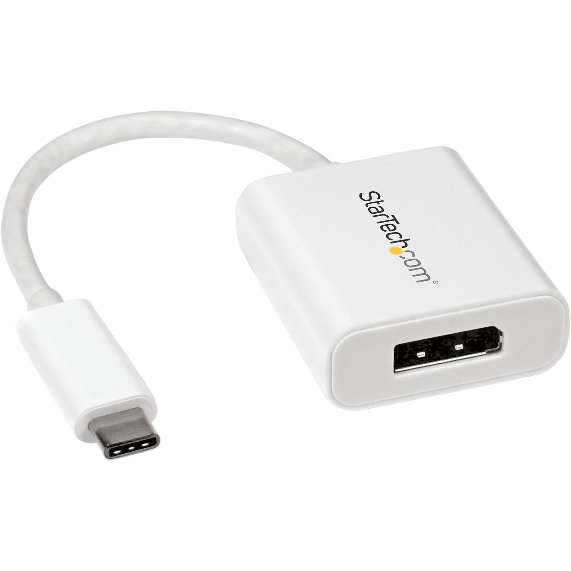 StarTech.com USB-C - DisplayPort変換アダプタ 4K/60Hz ホワイト Type-C(オス) - DP(メス) Thunderbolt 3 ポート互換 CDP2DPW