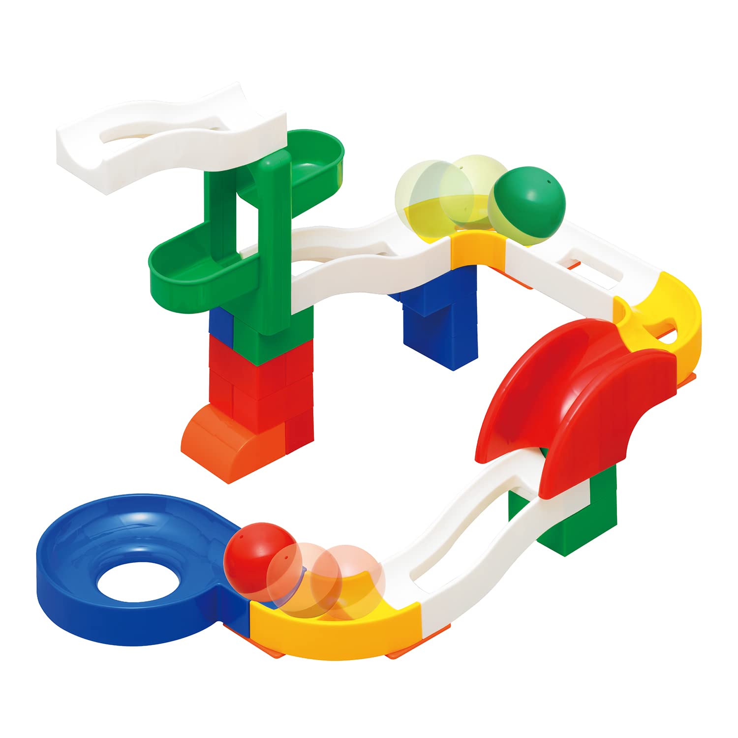 トイローヤル コロコロコースターS ギミックパーツ付き ( ブロック遊び / コロコロ遊び ) 知育玩具 パーツ ボールコースター おもちゃ