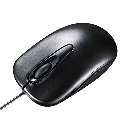 サンワサプライ マウス 有線 USB 光学式 中型 ブラック 紙箱パッケージ MA-R115BK
