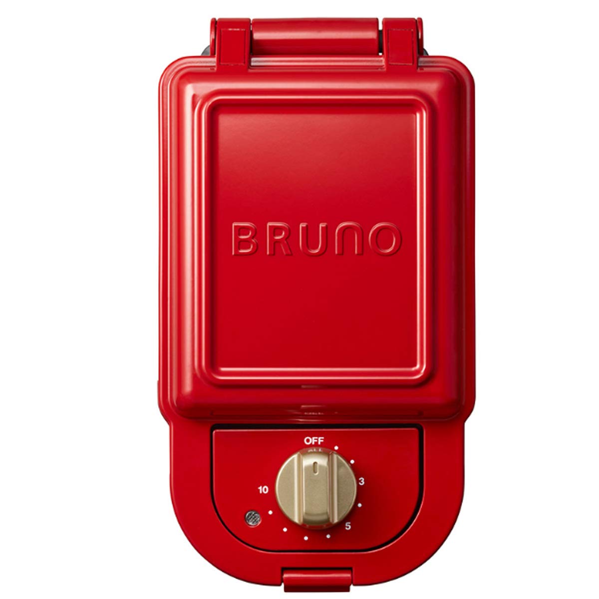 ブルーノ BRUNO ホットサンドメーカー 耳まで焼ける 電気 シングル レッド BOE043-RD