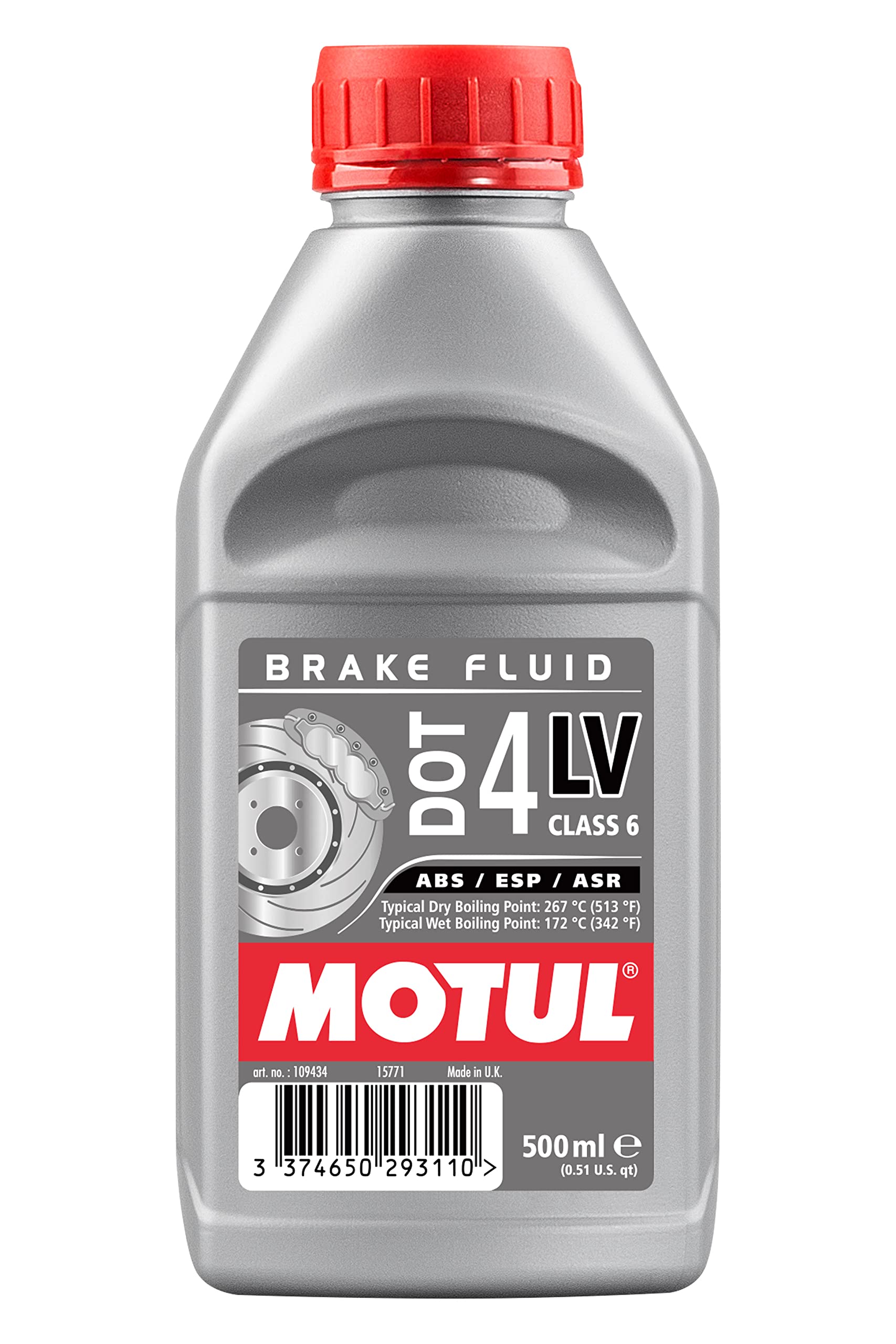 MOTUL(モチュール) DOT 4 LV BRAKE FLUID (DOT 4 LV ブレーキフルード) [正規品] 500ml