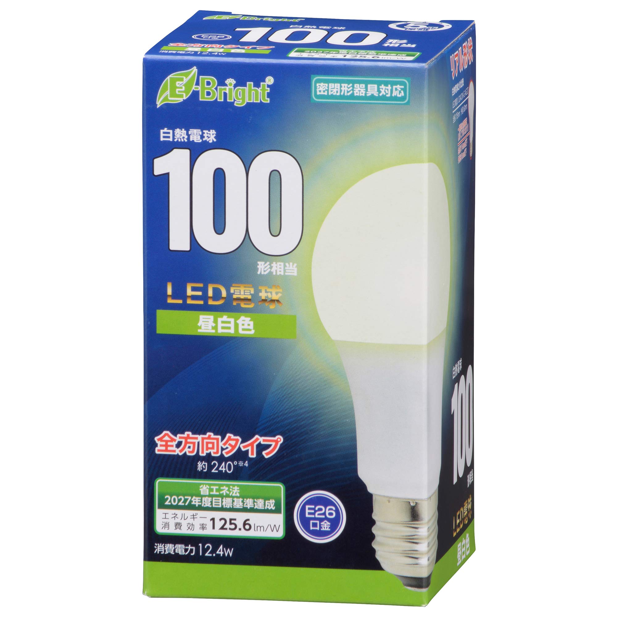 オーム電機 LED電球 E26 100形相当 昼白色 LDA12N-G AG27 06-4347 OHM