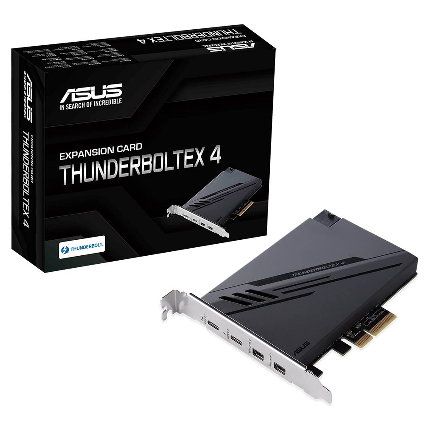 ASUSTek 拡張カード ThunderboltEX 4 デュアルThunderbolt 4 (USB？C)ポート DisplayPort 1.4 PCIe 3.0x4インターフェイス
