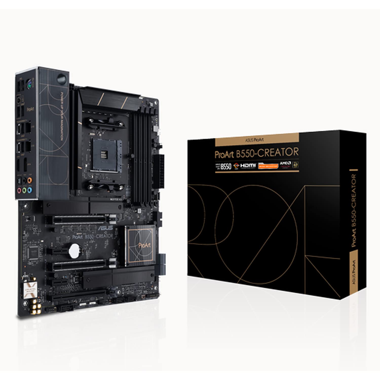 ASUSTek AMD B550 Ryzen AM4 CPU 対応コンテンツ制作者向け ATX マザーボード/PCIe 4.0 / デュアルThunderbolt 4 Type-C/デュアルインテ
