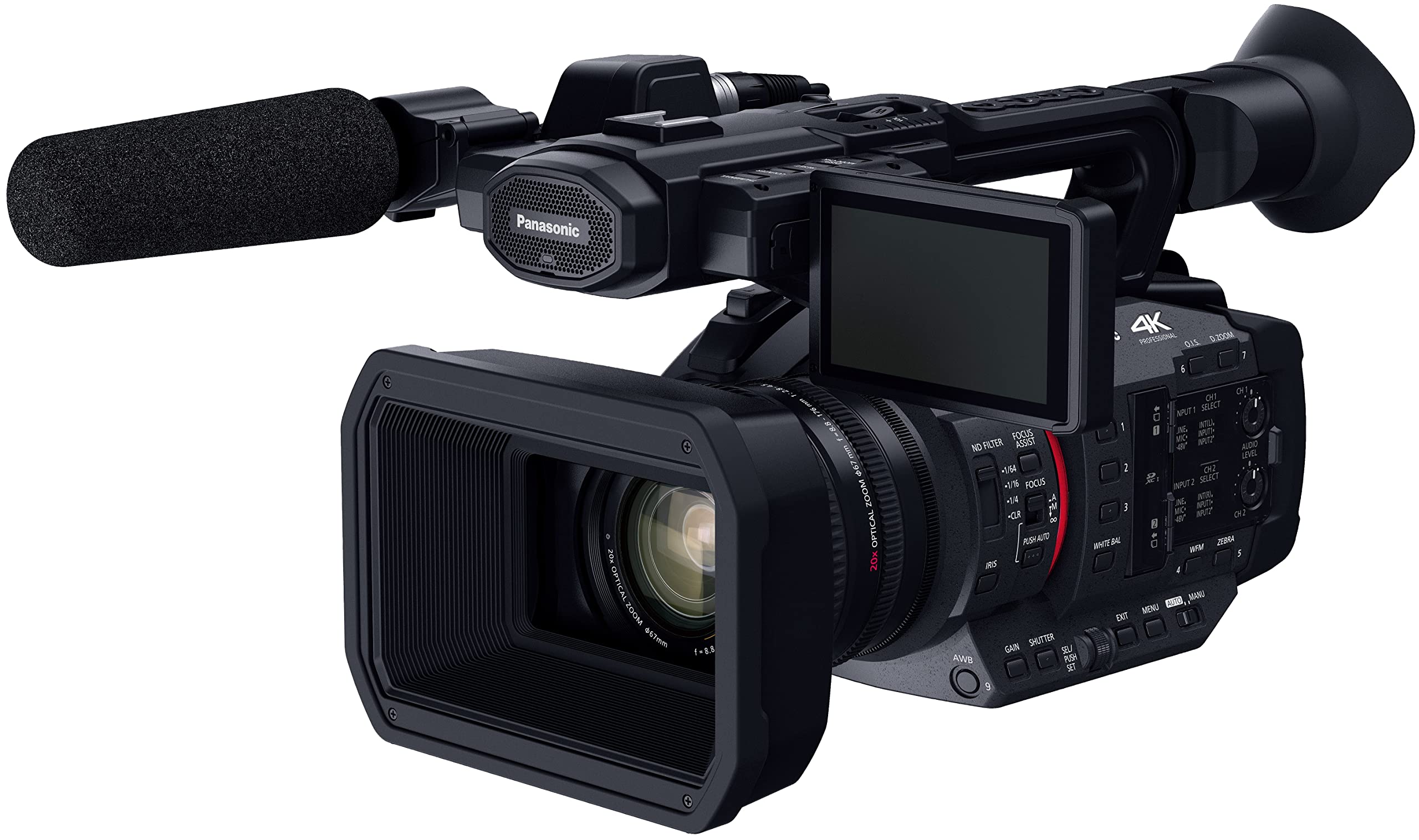パナソニック 4K ビデオカメラ SDダブルスロット 光学20倍ズーム ブラック HC-X2-K