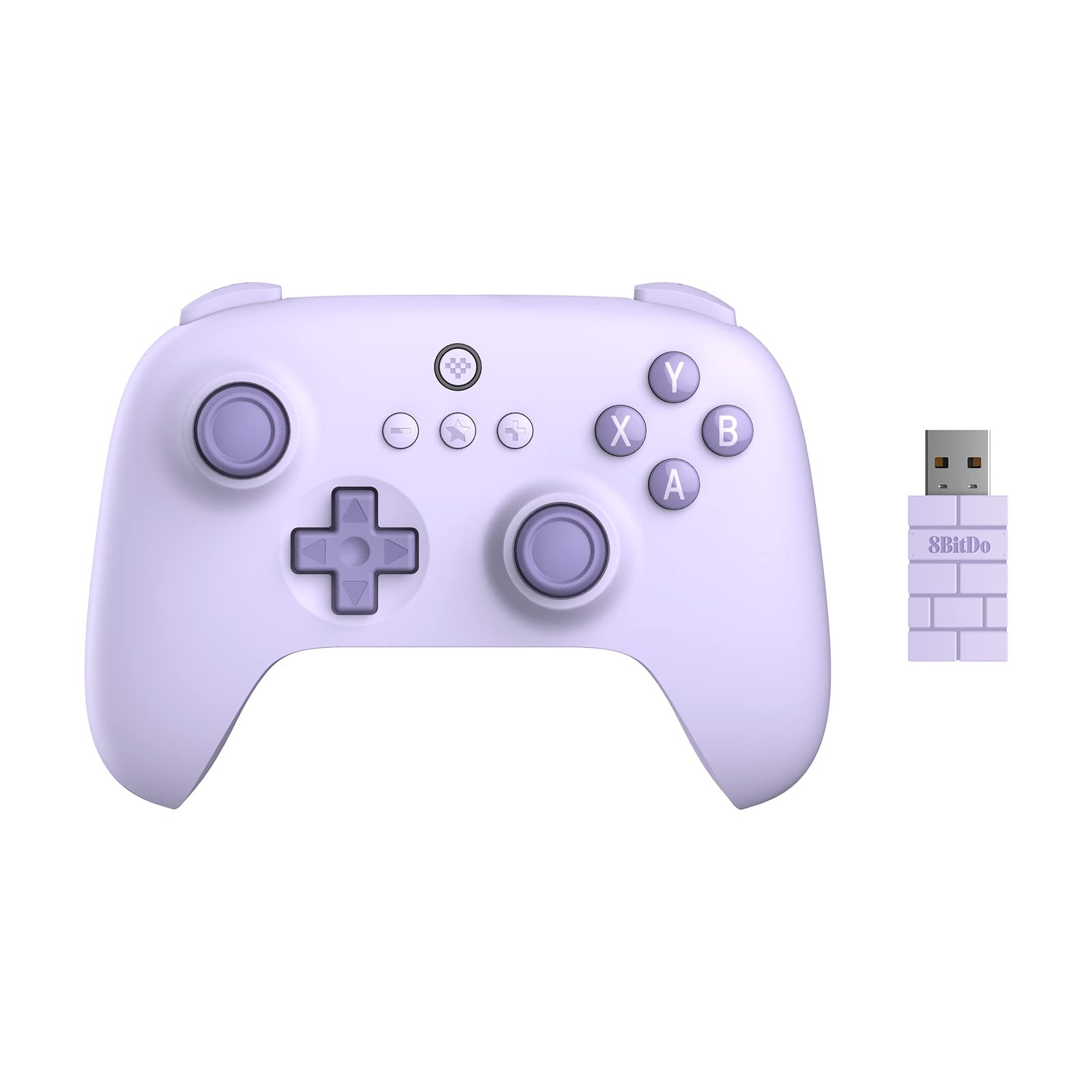 8Bitdo Ultimate C 2.4gワイヤレスコントローラーWindows PC、Android、Steam Deck、Raspberry Pi（Lilac Purple）用