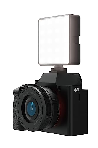 エレコム LED 定常ライト 8cm×8cm 3色モード 5段階調光 2000mAh USB給電(Type-C) ケーブル付属(A-C/1.5m) ブラック DE-L05BK