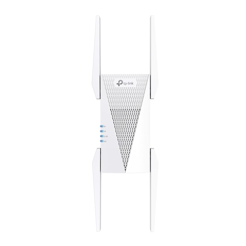 TP-Link Wi-Fi 無線LAN 中継器 Wi-Fi6 対応 2402Mbps(5Ghz) + 2402Mbps(5GHz) + 574Mbps(2.4GHz) 11ax/ac トライバンド 160MHz スマート