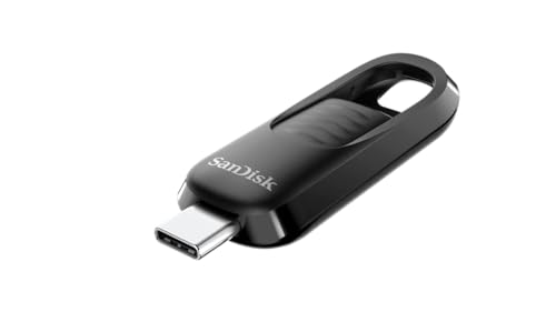 SanDisk (サンディスク) 128GB Ultra Slider USB Type-C フラッシュドライブ - 最大400MB/秒 USB 3.2 Gen 1 格納式コネクタ - SDCZ480-12